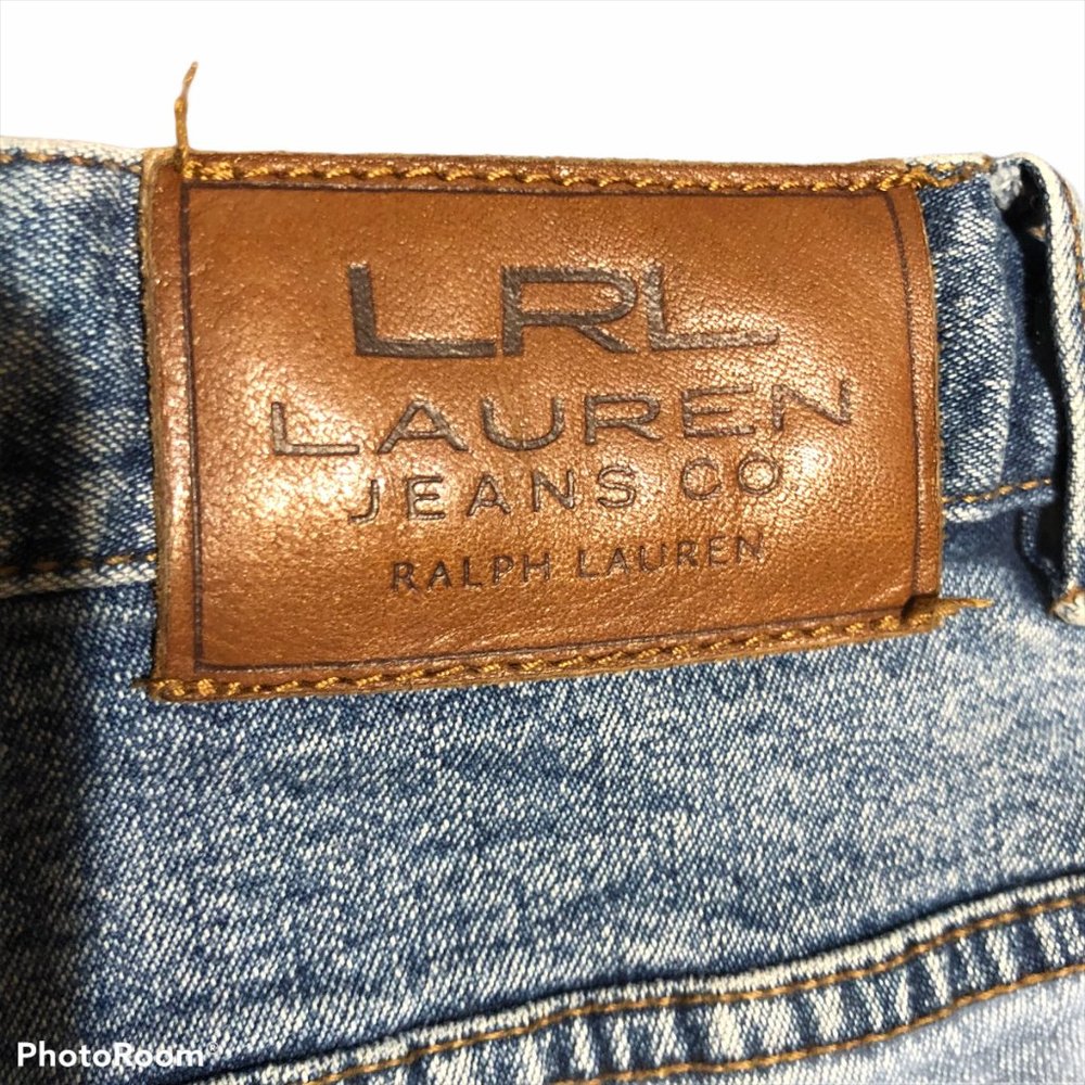 LRL Jeans Co. Wide Leg Distressed Blue Jeans - Picture 5 of 6
